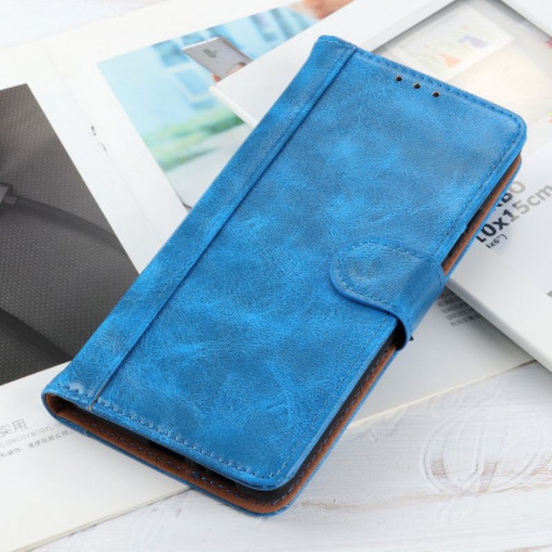 Etui Folio Xiaomi Mi 11 Lite 5g Ne / Mi 11 Lite 4g / 5g Patentowa Skóra Dwoina Etui Ochronne