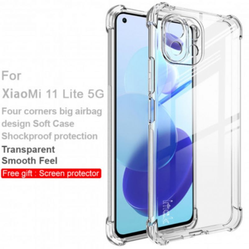 Futerały Xiaomi Mi 11 Lite 5g Ne / Mi 11 Lite 4g / 5g Etui Na Telefon Przezroczysty Jedwabisty Imak