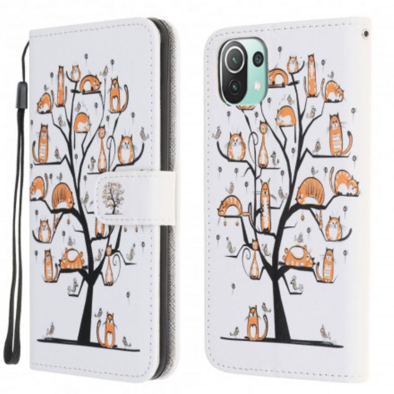 Pokrowce Xiaomi Mi 11 Lite 5g Ne / Mi 11 Lite 4g / 5g Funky Cats Strappy