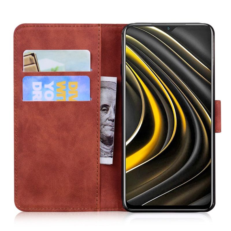 Etui Folio Do Google Pixel 6 Pro Motyl Dotykający Skóry