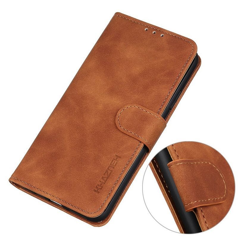 Etui Folio Google Pixel 6 Pro Efekt Skóry Vintage Khazneh Etui Ochronne