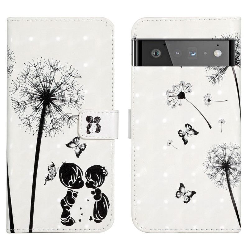 Etui Folio Google Pixel 6 Pro Kochany Dmuchawiec Etui Ochronne