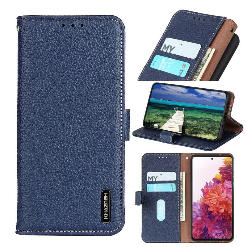 Etui Folio Google Pixel 6 Pro Kolorowa Skóra Lychee Khazneh Etui Ochronne