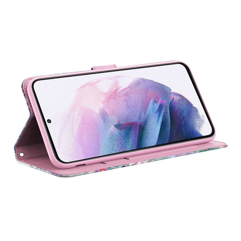 Etui Folio Google Pixel 6 Pro Kwiaty Wzory Etui Ochronne