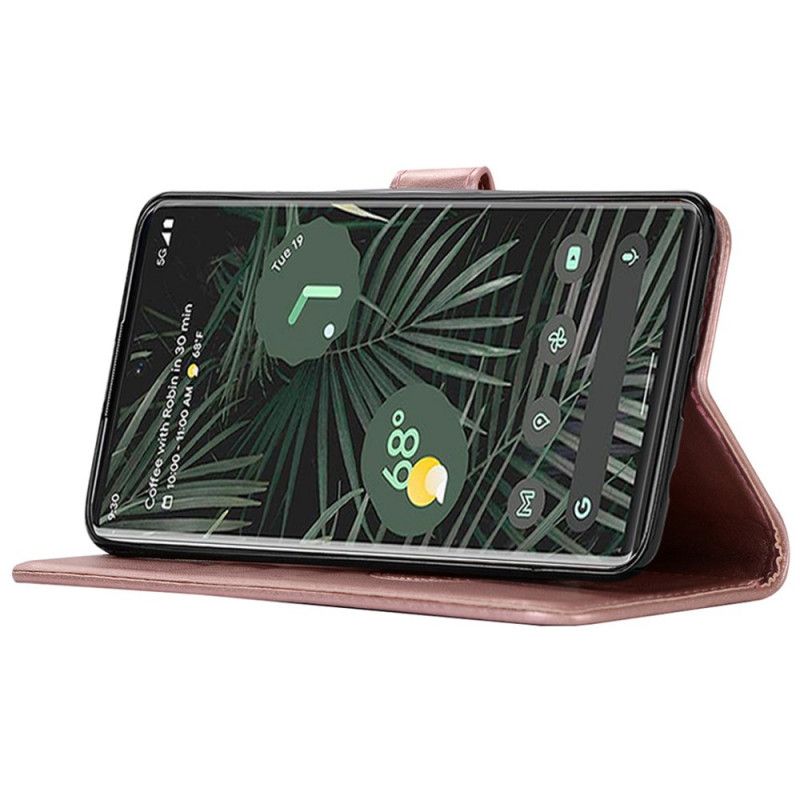 Etui Folio Google Pixel 6 Pro Łapacz Snów Z Efektem Skóry Etui Ochronne