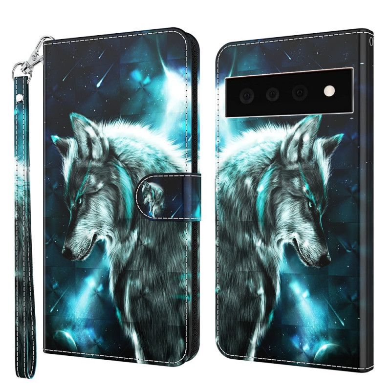 Etui Folio Google Pixel 6 Pro Majestic Wolf Etui Ochronne