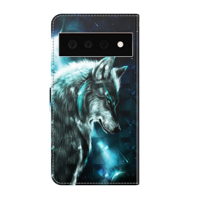 Etui Folio Google Pixel 6 Pro Majestic Wolf Etui Ochronne