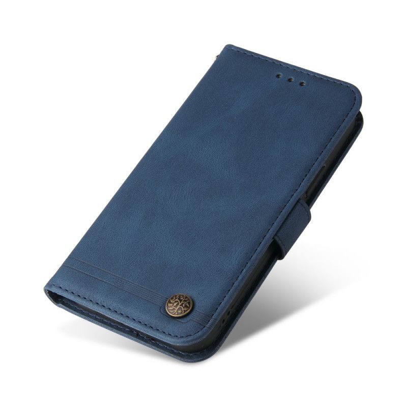 Etui Folio Google Pixel 6 Pro Nit I Pasek Z Imitacji Skóry Etui Ochronne