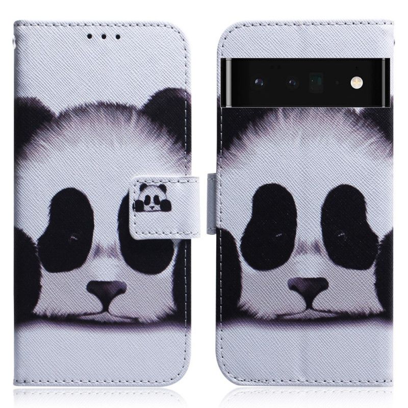 Etui Folio Google Pixel 6 Pro Twarz Pandy