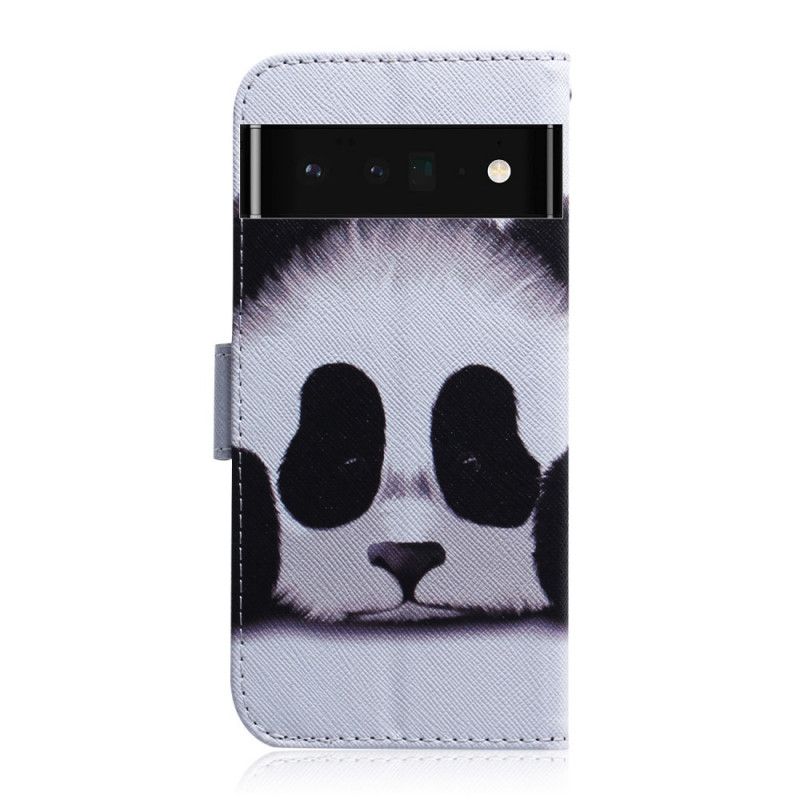 Etui Folio Google Pixel 6 Pro Twarz Pandy