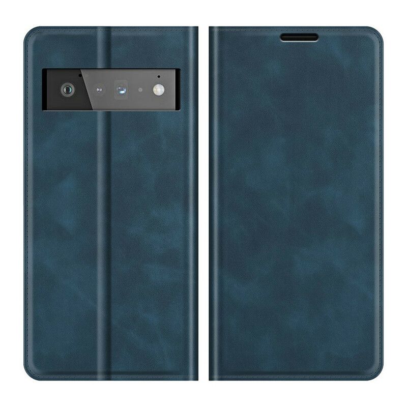 Flip Kotelot Google Pixel 6 Pro Etui Na Telefon Dotyk Skóry