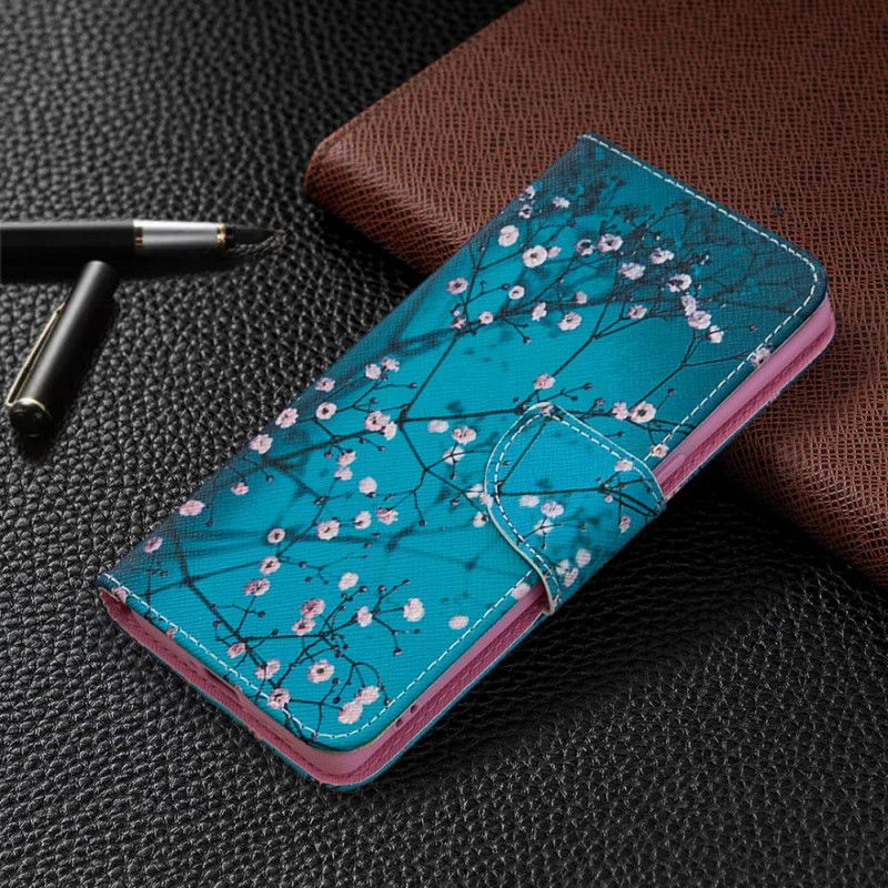 Etui Folio Oppo Find X2 Neo Kwitnące Drzewo Etui Ochronne