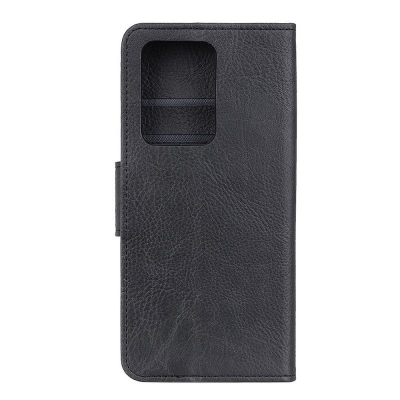 Etui Folio Samsung Galaxy Note 20 Ultra Czerwony Czarny Matowa Skóra Lychee