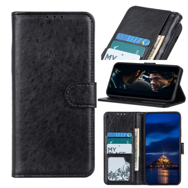 Etui Folio Samsung Galaxy Note 20 Ultra Czerwony Czarny Sztuczna Skóra Teksturowana