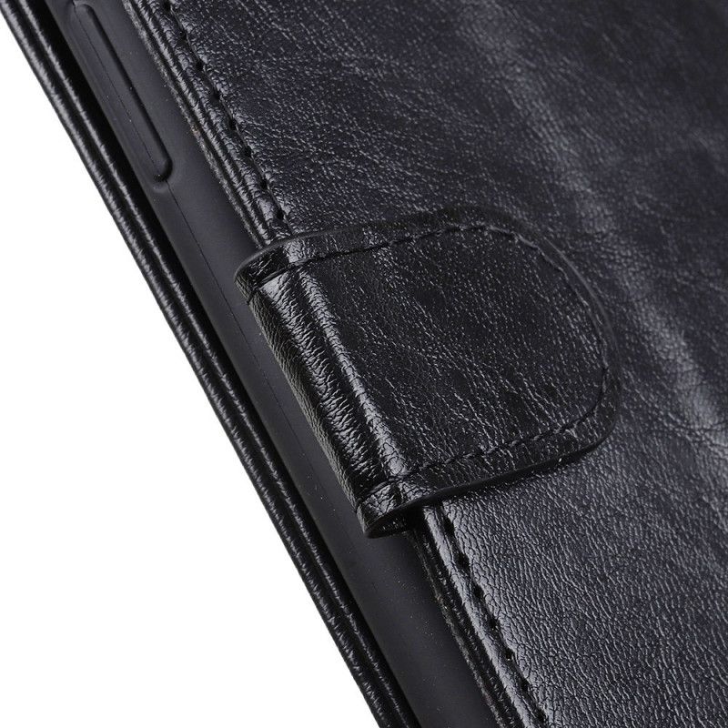 Etui Folio Samsung Galaxy Note 20 Ultra Czerwony Czarny Sztuczna Skóra Teksturowana