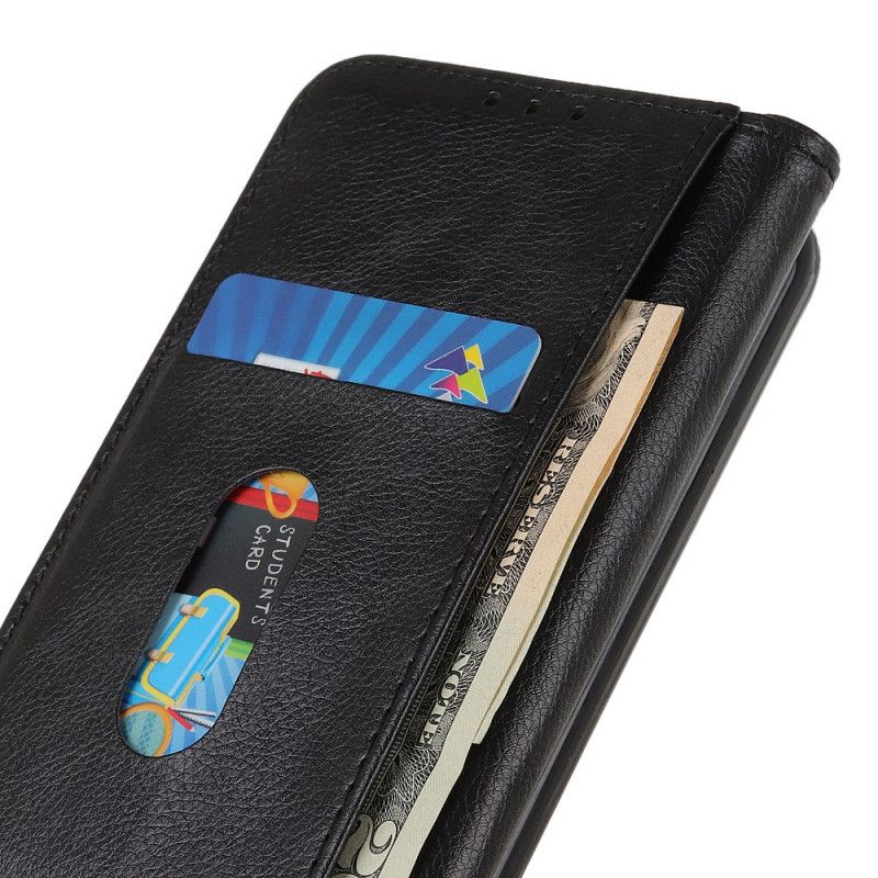 Etui Folio Samsung Galaxy Note 20 Ultra Granatowy Czarny Styl Dwoiny Skóry Etui Ochronne