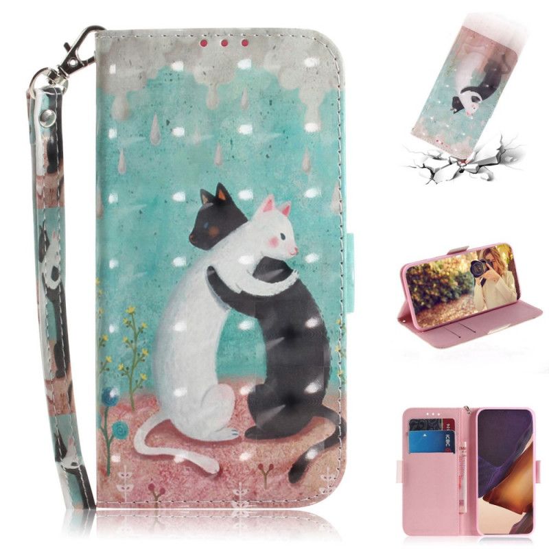 Etui Folio Samsung Galaxy Note 20 Ultra Koci Przyjaciele Ze Stringami Etui Ochronne