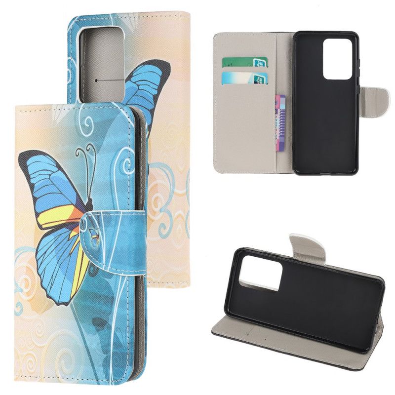 Etui Folio Samsung Galaxy Note 20 Ultra Kolorowe Motyle