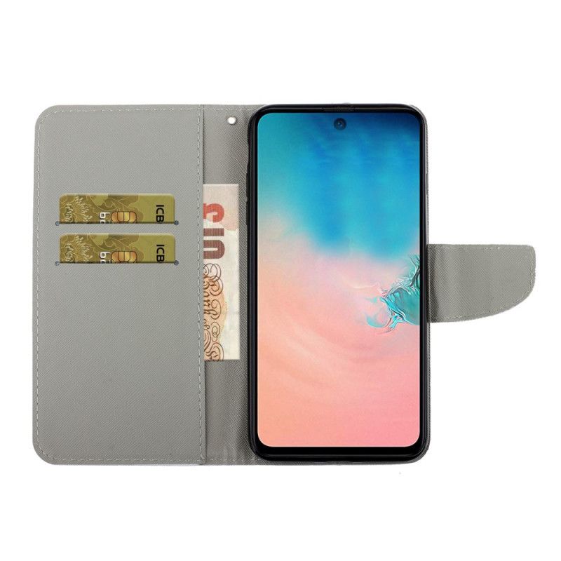 Etui Folio Samsung Galaxy Note 20 Ultra Kot Żyje Ze Stringami