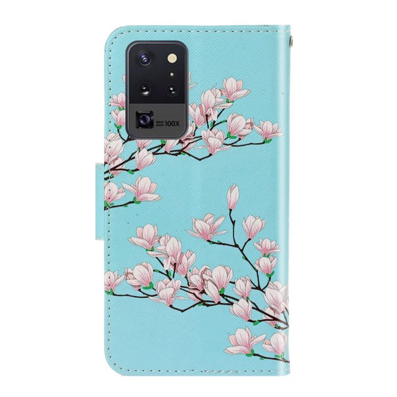 Etui Folio Samsung Galaxy Note 20 Ultra Krzew W Stringach Etui Ochronne