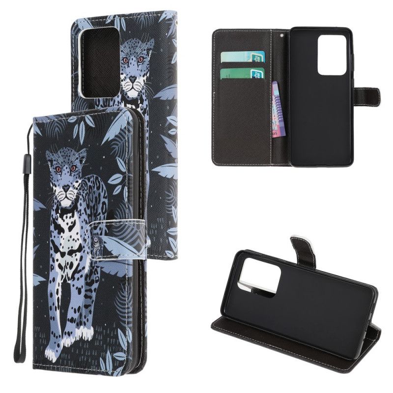 Etui Folio Samsung Galaxy Note 20 Ultra Lampart Ze Stringami Etui Ochronne