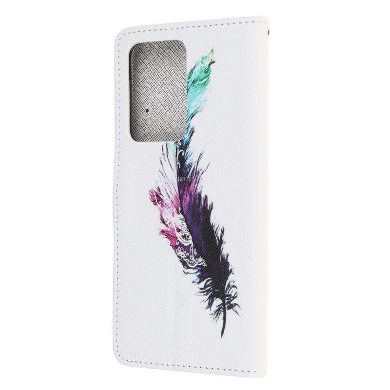 Etui Folio Samsung Galaxy Note 20 Ultra Pióro Ze Stringami