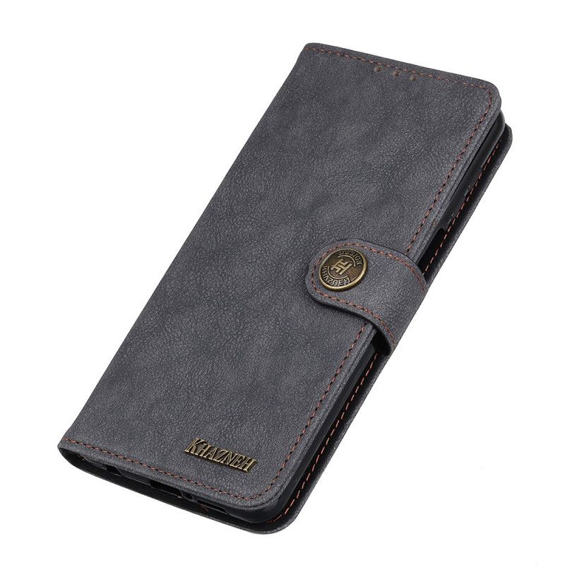 Etui Folio Samsung Galaxy Note 20 Ultra Pomarańczowy Czarny Dwoina Ze Sztucznej Skóry Khazneh W Stylu Retro Etui Ochronne