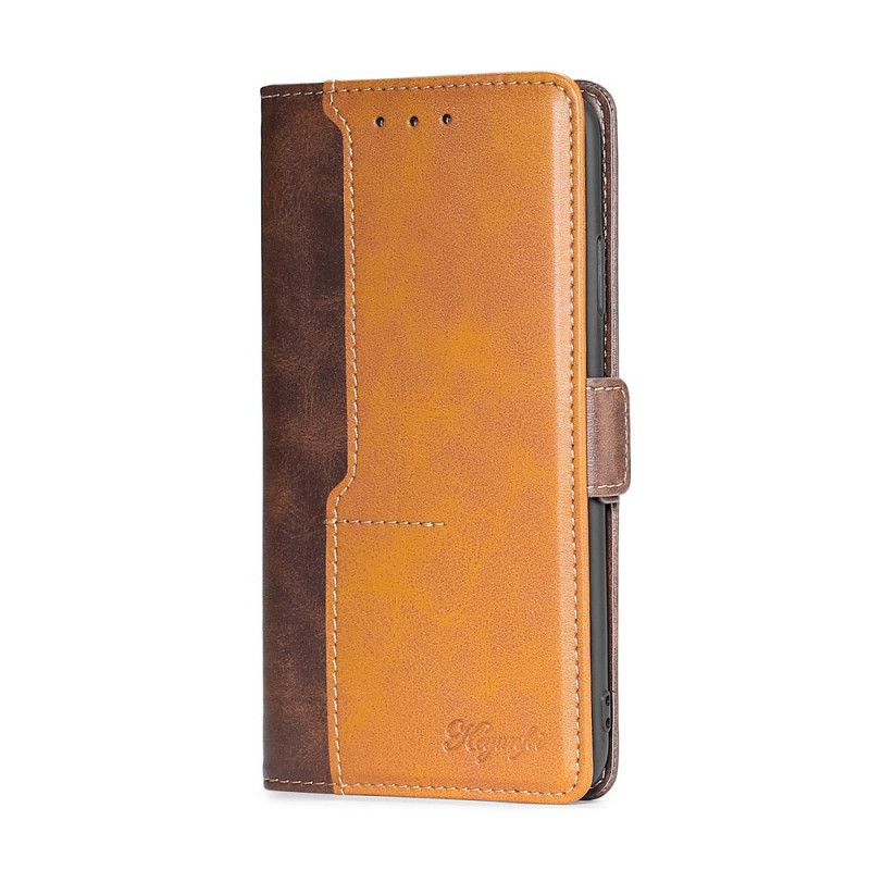 Etui Folio Samsung Galaxy Note 20 Ultra Szary Czarny Dwukolorowa Skóra