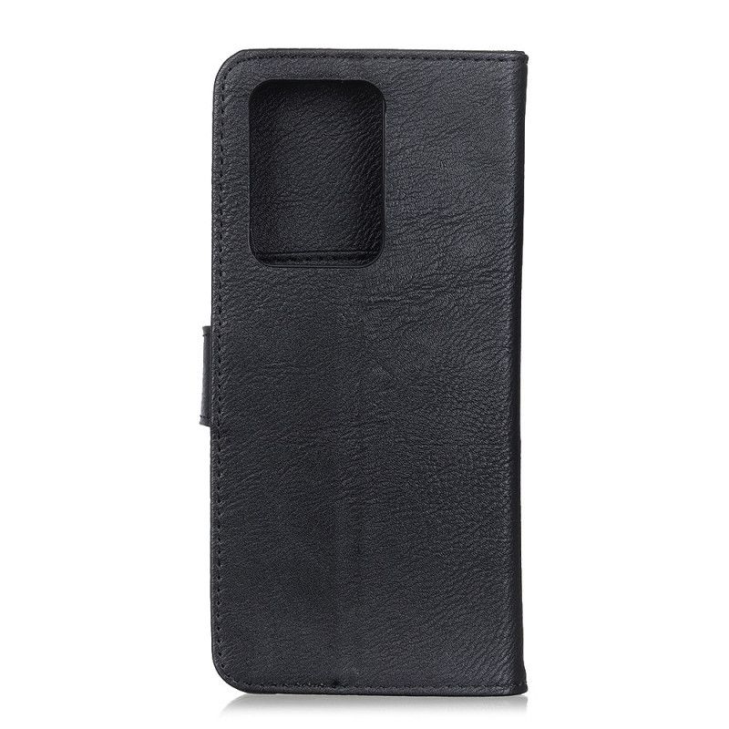 Etui Folio Samsung Galaxy Note 20 Ultra Szary Czarny Imitacja Skóry Khazneh