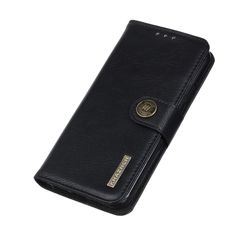 Etui Folio Samsung Galaxy Note 20 Ultra Szary Czarny Imitacja Skóry Khazneh