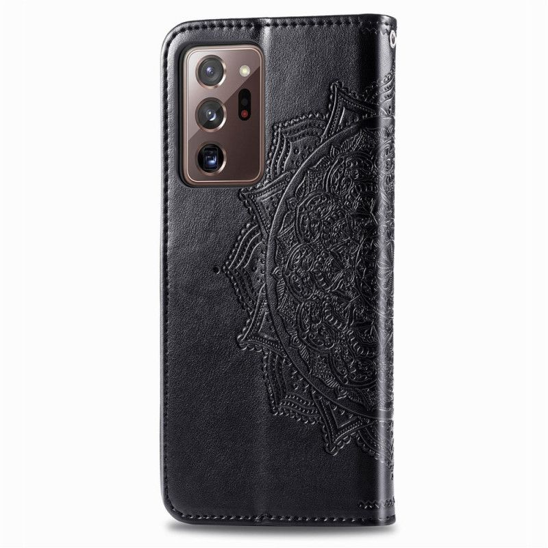 Etui Folio Samsung Galaxy Note 20 Ultra Szary Czarny Mandala W Średnim Wieku