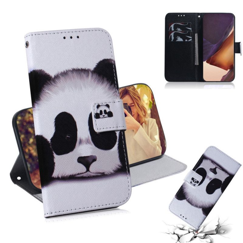 Etui Folio Samsung Galaxy Note 20 Ultra Twarz Pandy Etui Ochronne