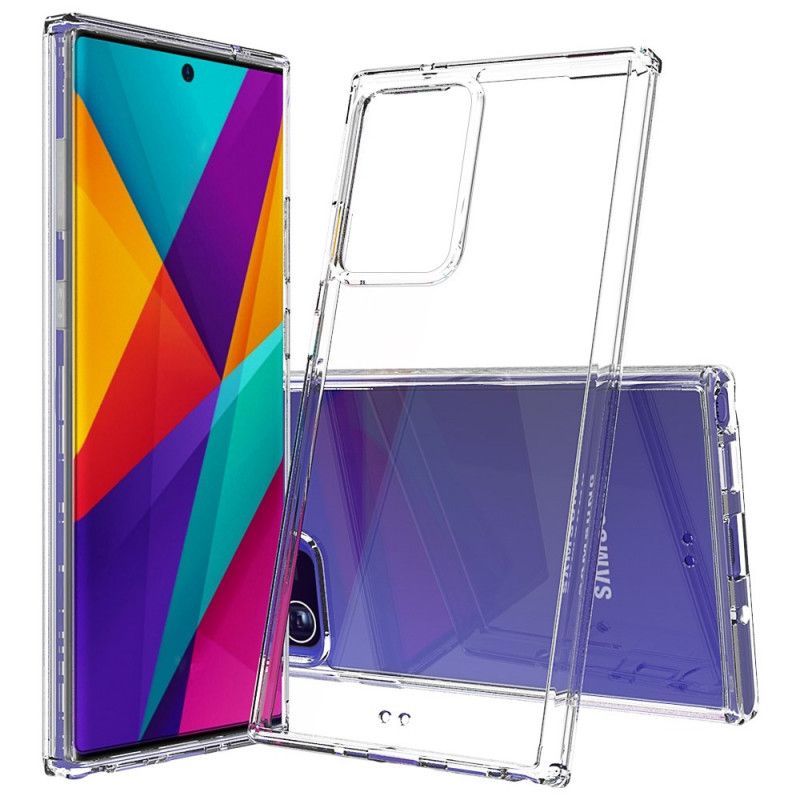 Etui Samsung Galaxy Note 20 Ultra Szary Czarny Krawędzie W Kolorze Akrylu