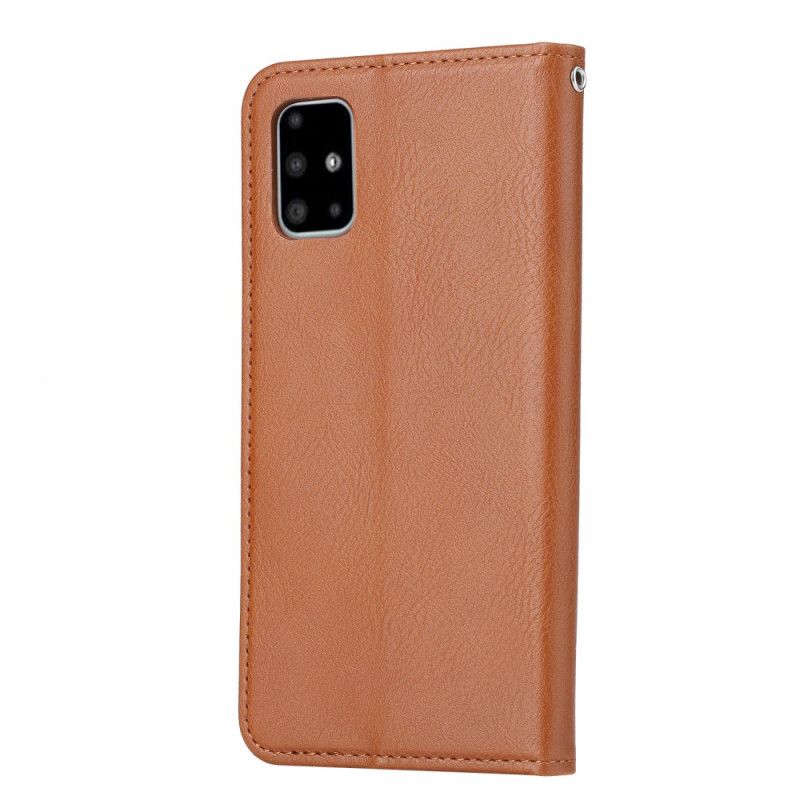 Flip Kotelot Samsung Galaxy Note 20 Ultra Czerwony Czarny Etui Na Karty Ze Sztucznej Skóry Etui Ochronne