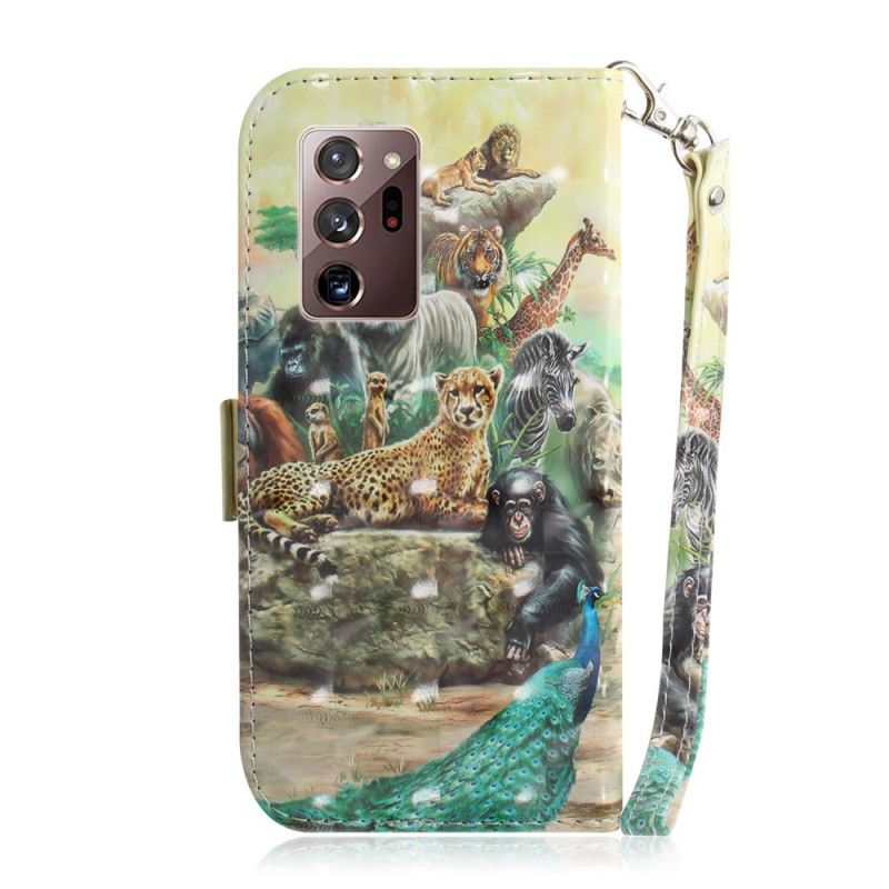 Obudowa Samsung Galaxy Note 20 Ultra Etui na Telefon Zwierzęta Safari W Stringach