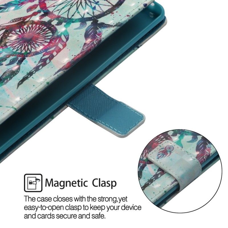 Etui Folio Huawei Mate 20 Lite 3D Kolorowy Łapacz Snów Etui Ochronne