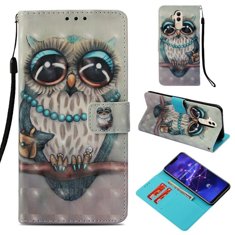 Etui Folio Huawei Mate 20 Lite Miss Sowa 3D