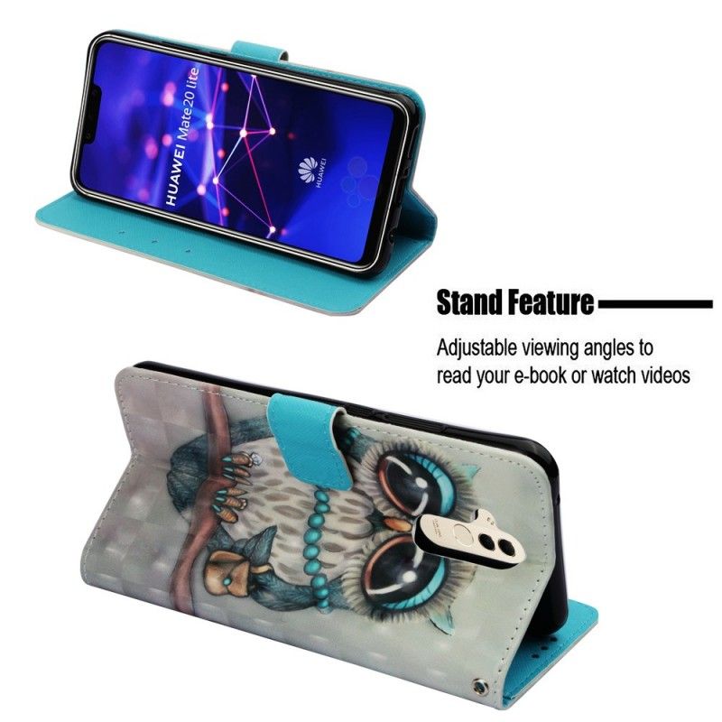 Etui Folio Huawei Mate 20 Lite Miss Sowa 3D