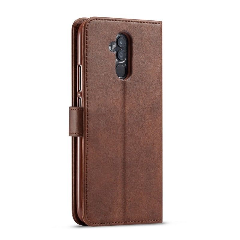 Etui Folio Huawei Mate 20 Lite Szary Czarny Imitacja Skóry Lcimeeke Etui Ochronne