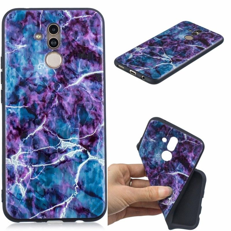 Etui Huawei Mate 20 Lite Fioletowy Marmur Etui Ochronne