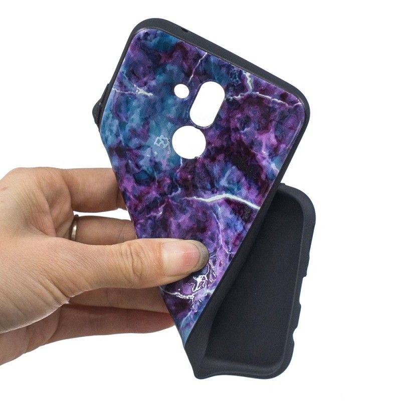 Etui Huawei Mate 20 Lite Fioletowy Marmur Etui Ochronne