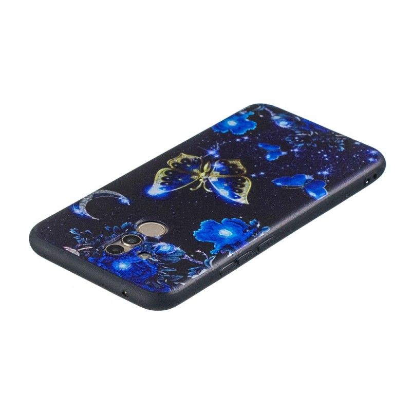 Etui Huawei Mate 20 Lite W Złotym Motyle