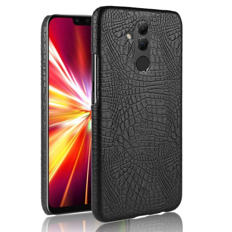 Futerały Huawei Mate 20 Lite Czerwony Czarny Etui na Telefon Efekt Skóry Krokodyla