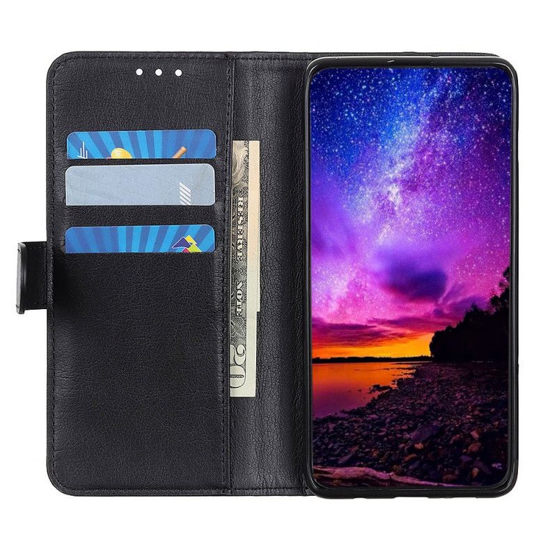 Etui Folio Huawei P40 Czerwony Czarny Klasyczny Etui Ochronne