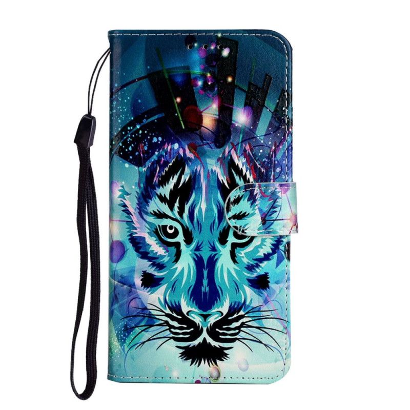 Etui Folio Huawei P40 Lodowy Tygrys