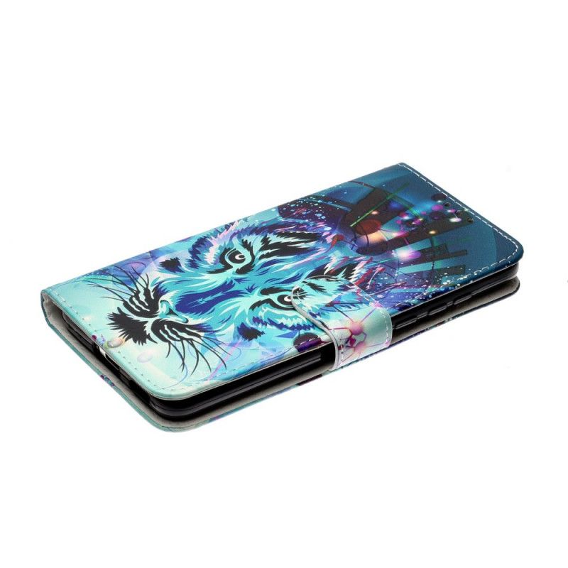 Etui Folio Huawei P40 Lodowy Tygrys