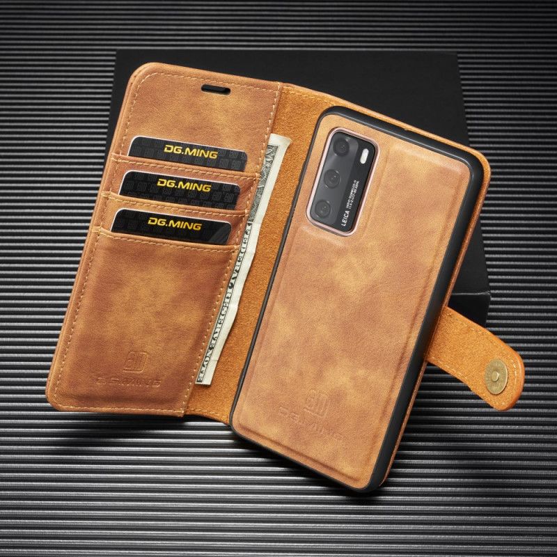 Etui Folio Huawei P40 Szary Czarny Dg. Odpinany Ming Etui Ochronne