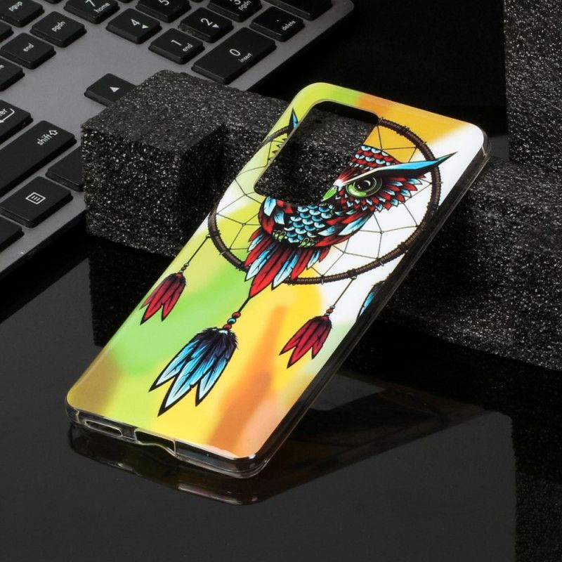 Etui Huawei P40 Fluorescencyjny Łapacz Snów Sowy Etui Ochronne