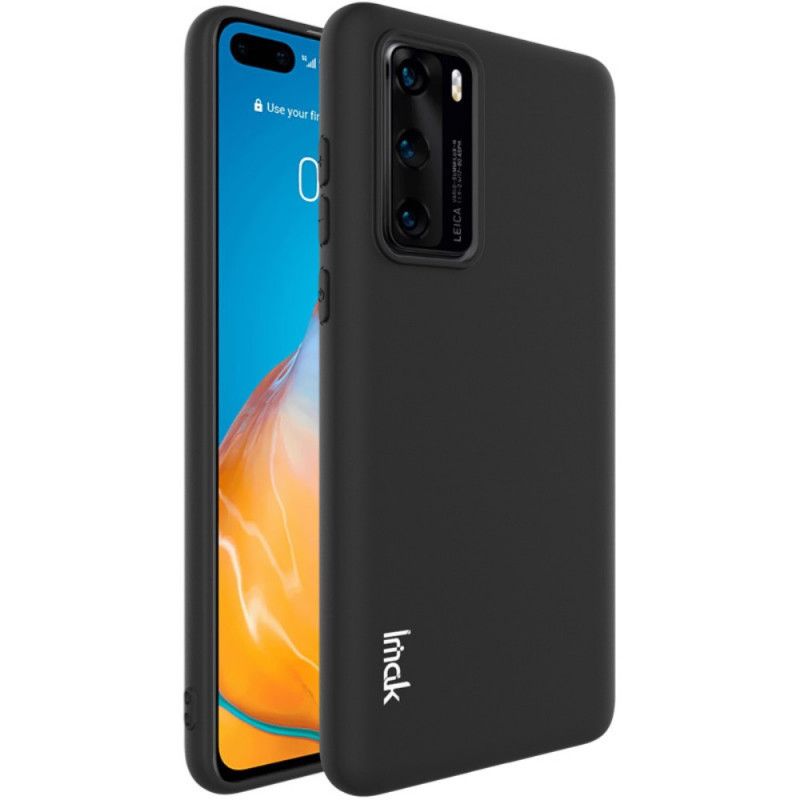 Etui Huawei P40 Granatowy Czarny Mata Silikonowa Serii Uc-1 Imak