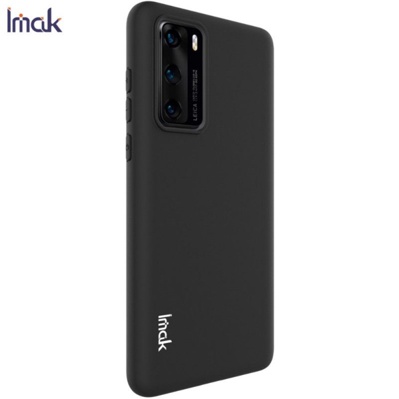 Etui Huawei P40 Granatowy Czarny Mata Silikonowa Serii Uc-1 Imak